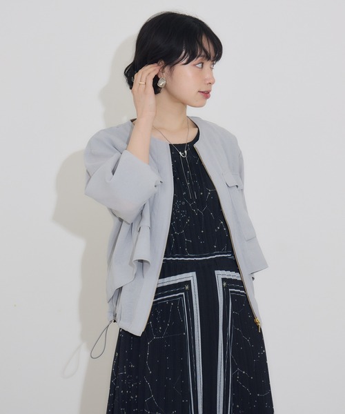 KATHARINE ROSS（キャサリンロス）の「【KATHARINE ROSS】リネン調ドロストブルゾン（ブルゾン・レディース・ブラウン/グレー・MEDIUM）」の19枚目の写真