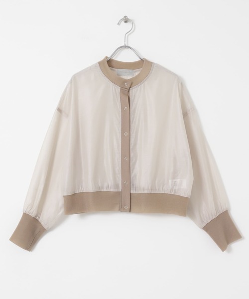 audrey and john wad（オードリーアンドジョンワッド）の「『別注』Audrey and John Wad×DOORS　シアーブルゾン（ブルゾン・レディース・ブラック/グレー/ベージュ・FREE）」の20枚目の写真