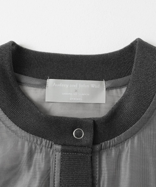 audrey and john wad（オードリーアンドジョンワッド）の「『別注』Audrey and John Wad×DOORS　シアーブルゾン（ブルゾン・レディース・ブラック/グレー/ベージュ・FREE）」の14枚目の写真