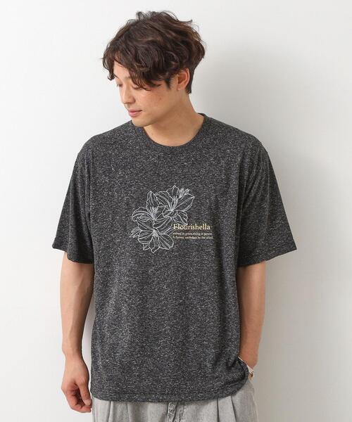 セール】ポリ麻刺繍半袖Tシャツ（Tシャツ/カットソー）｜THE