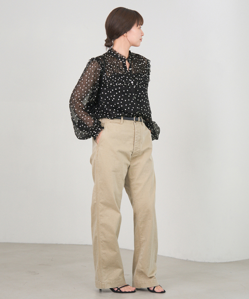 WEB限定/追加2》楊柳フリルピンタックブラウス（シャツ/ブラウス