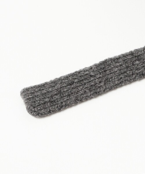 Ray BEAMS(レイビームス)の「HICOSAKA / Ear Flap Integration Knit Beret(ハンチング/ベレー帽・レディース・チャコールグレー/オフホワイト・ONE SIZE)」の8枚目の写真