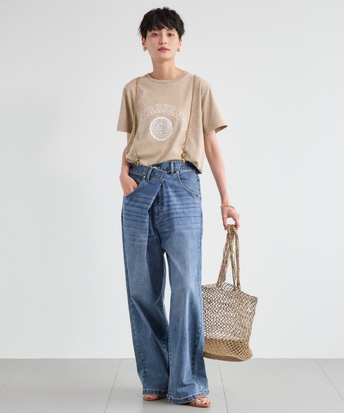 BARNYARDSTORM（バンヤードストーム）の「BARNYARDSTORM / ヴィンテージカレッジＴ（Tシャツ/カットソー・レディース・ブルー/イエロー/ベージュ・S/M）」の7枚目の写真