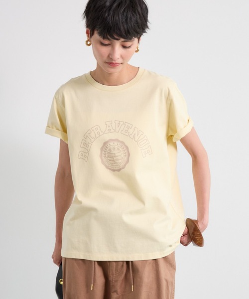 BARNYARDSTORM（バンヤードストーム）の「BARNYARDSTORM / ヴィンテージカレッジＴ（Tシャツ/カットソー・レディース・ブルー/イエロー/ベージュ・S/M）」の13枚目の写真