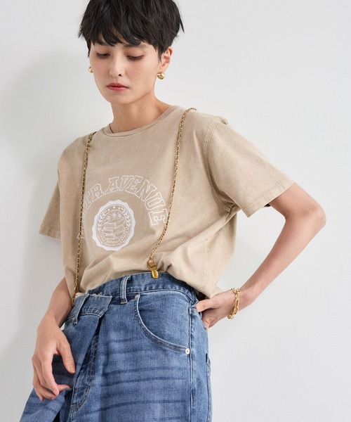 BARNYARDSTORM（バンヤードストーム）の「BARNYARDSTORM / ヴィンテージカレッジＴ（Tシャツ/カットソー・レディース・ブルー/イエロー/ベージュ・S/M）」の21枚目の写真