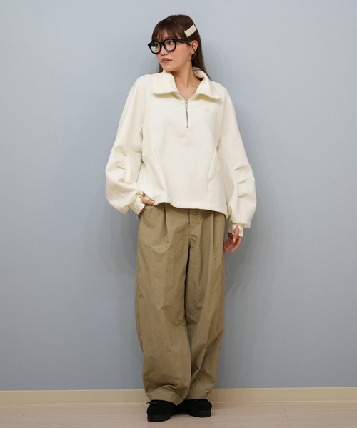 adidas（アディダス）の「adidas/アディダス フリース/トレーナー E0143（スウェット・レディース・オフホワイト/ブラック/パープル・M/L）」の8枚目の写真