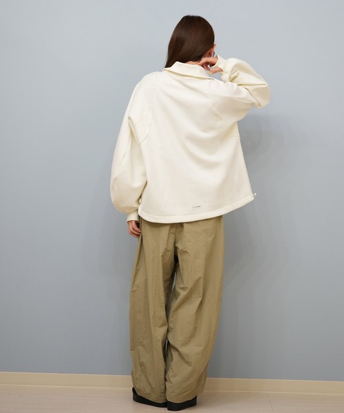 adidas（アディダス）の「adidas/アディダス フリース/トレーナー E0143（スウェット・レディース・オフホワイト/ブラック/パープル・M/L）」の10枚目の写真