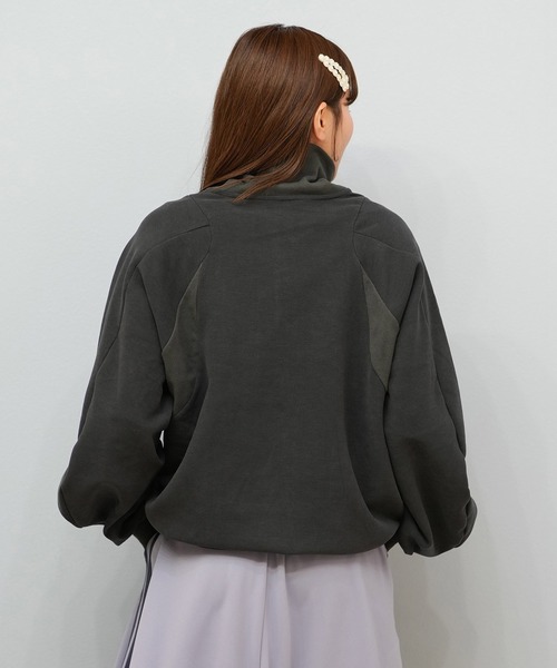 adidas（アディダス）の「adidas/アディダス フリース/トレーナー E0143（スウェット・レディース・オフホワイト/ブラック/パープル・M/L）」の13枚目の写真