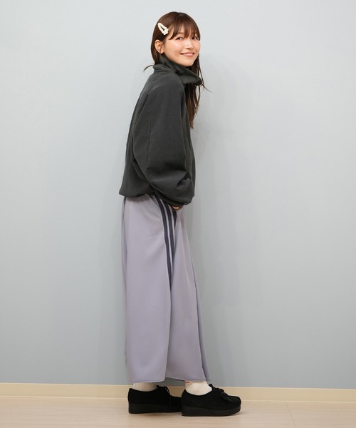 adidas（アディダス）の「adidas/アディダス フリース/トレーナー E0143（スウェット・レディース・オフホワイト/ブラック/パープル・M/L）」の16枚目の写真