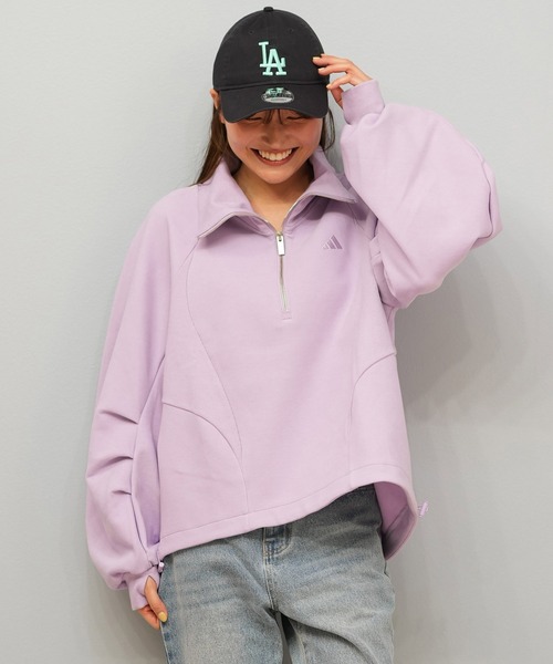 adidas（アディダス）の「adidas/アディダス フリース/トレーナー E0143（スウェット・レディース・オフホワイト/ブラック/パープル・M/L）」の18枚目の写真