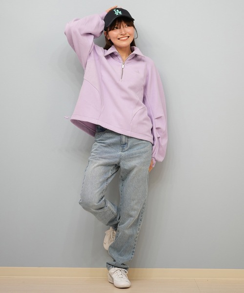 adidas（アディダス）の「adidas/アディダス フリース/トレーナー E0143（スウェット・レディース・オフホワイト/ブラック/パープル・M/L）」の20枚目の写真