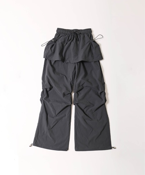 WC（ダブル シー）の「スカートドッキングナイロンパンツ（その他パンツ・レディース・チャコールグレー/ブラック・FREE）」の16枚目の写真