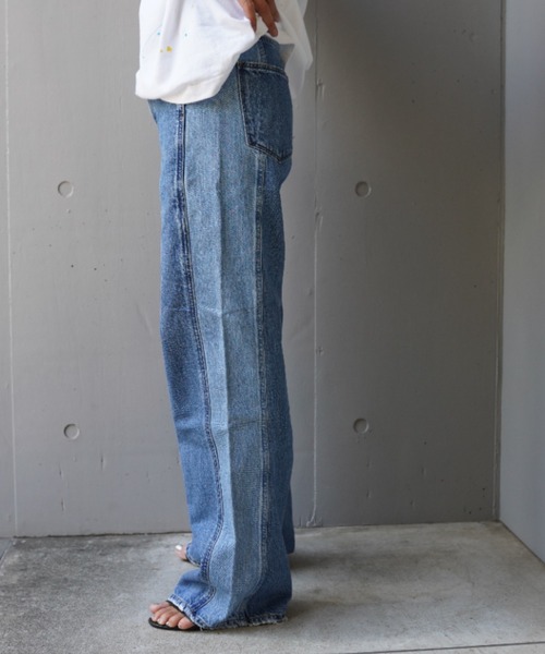 upperhights(アッパーハイツ)の「upper hights(アッパーハイツ)THE NIECE/Hidrise Wide Straight/バイカラー(デニムパンツ・レディース・その他35・22/23/24/25)」の9枚目の写真