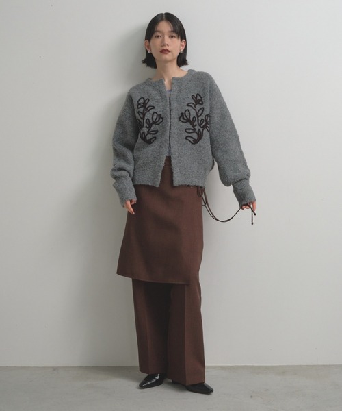 Shelly island（シェリーアイランド）の「レイヤードスラックスパンツ（その他パンツ・レディース・グレー/ブラック/ブラウン・FREE）」の18枚目の写真