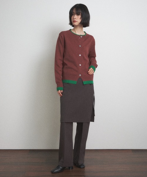 Shelly island（シェリーアイランド）の「レイヤードスラックスパンツ（その他パンツ・レディース・グレー/ブラック/ブラウン・FREE）」の11枚目の写真