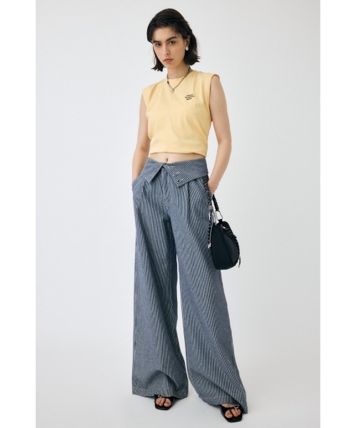 MOUSSY（マウジー）の「TINY LETTER SLEEVELESS トップス（タンクトップ・レディース・オレンジ系その他/ホワイト/ネイビー・FREE）」の5枚目の写真