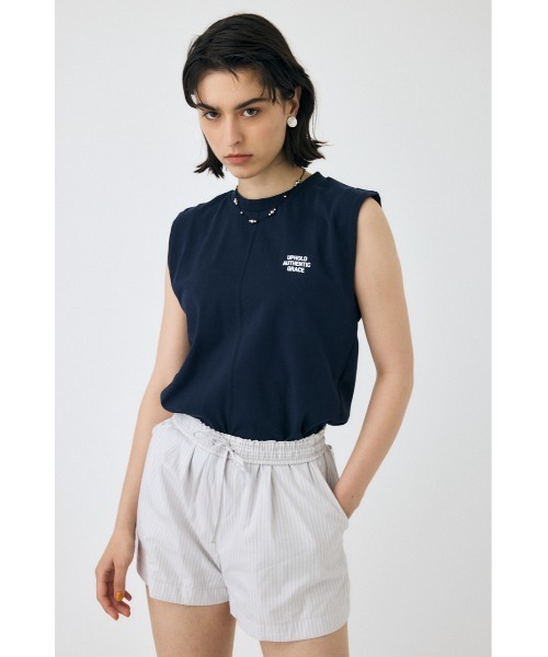 MOUSSY（マウジー）の「TINY LETTER SLEEVELESS トップス（タンクトップ・レディース・オレンジ系その他/ホワイト/ネイビー・FREE）」の17枚目の写真