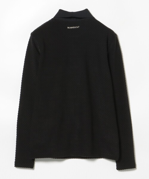 BEAMS GOLF(ビームスゴルフ)の「PURPLE LABEL / 衿付 グリッドプルオーバーシャツ(ポロシャツ・レディース・ブラック/ホワイト/ネイビー・SMALL/MEDIUM/LARGE)」の21枚目の写真