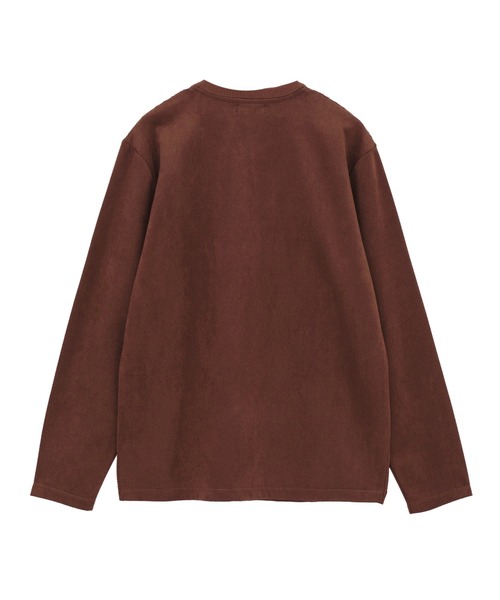 MEN'S BIGI（メンズビギ）の「ニットコンビ フェイクスエード長袖Tシャツ（Tシャツ/カットソー・メンズ・マスタード/ブラウン/グレー/ブラック・04/02/01/03）」の15枚目の写真