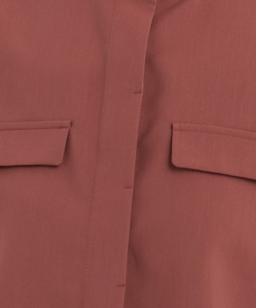 Andemiu（アンデミュウ）の「ポケットデザインフレンチスリーブシャツ579753（シャツ/ブラウス・レディース・アイボリー/チャコールグレー/オレンジ・FREE）」の22枚目の写真