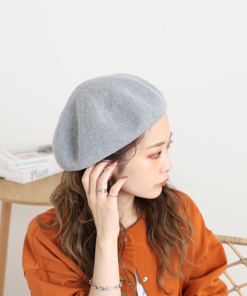 FUNALIVE（ファンアライブ）の「コットンベレー（ハンチング/ベレー帽・レディース・ベージュ/マスタード/ベージュ系その他/ブルー/グレー系/ブラック/カーキ・フリー）」の3枚目の写真