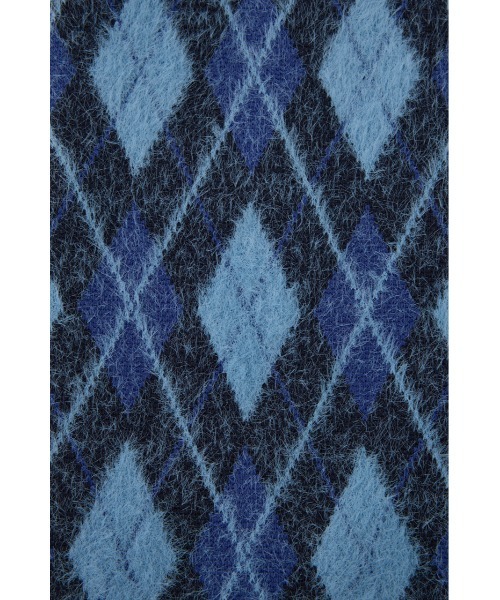 SLY（スライ）の「ARGYLE CHECK HG LEG WARMER アーガイルチェック ハイゲージ レッグウォーマー 秋服（レッグウォーマー・レディース・ブラック/ブルー/グレー・FREE）」の22枚目の写真