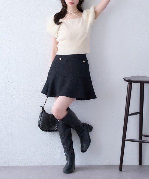セール】ローウエストフレアミニスカート（スカート）｜one after