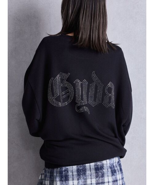 GYDA（ジェイダ）の「グレーはWEB限定カラー！GG BACK bijouプルオーバー（パーカー・レディース・オフホワイト/グレー/ブラック/ピンク・FREE）」の3枚目の写真