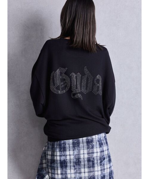 GYDA（ジェイダ）の「グレーはWEB限定カラー！GG BACK bijouプルオーバー（パーカー・レディース・オフホワイト/グレー/ブラック/ピンク・FREE）」の7枚目の写真