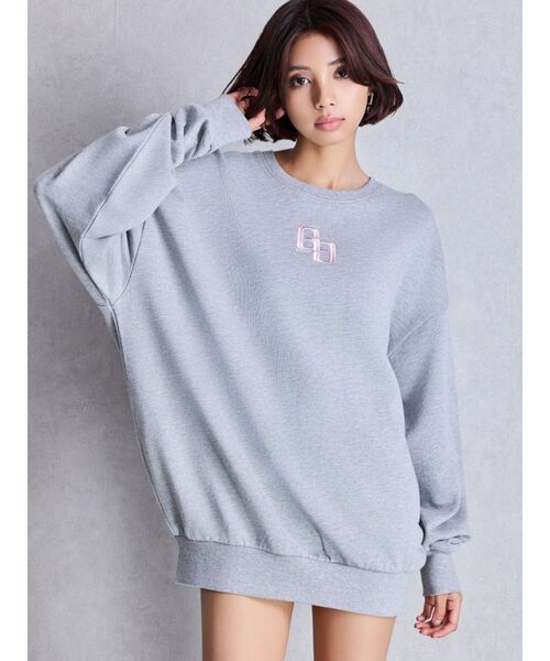 GYDA（ジェイダ）の「グレーはWEB限定カラー！GG BACK bijouプルオーバー（パーカー・レディース・オフホワイト/グレー/ブラック/ピンク・FREE）」の10枚目の写真