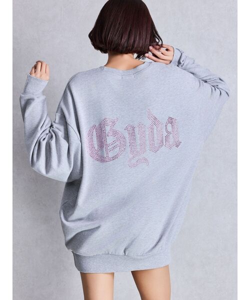 PGG 最新作◾️ポリエステルヤーンパーカー◾️ コールグレー グレーはWEB限定カラー！GG BACK bijouプルオーバー（パーカー