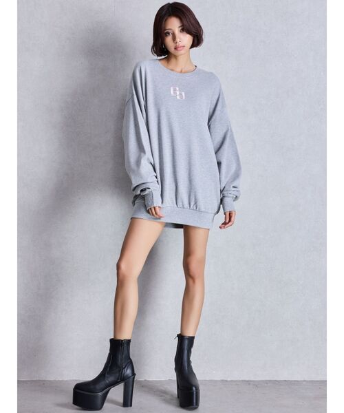 GYDA（ジェイダ）の「グレーはWEB限定カラー！GG BACK bijouプルオーバー（パーカー・レディース・オフホワイト/グレー/ブラック/ピンク・FREE）」の12枚目の写真