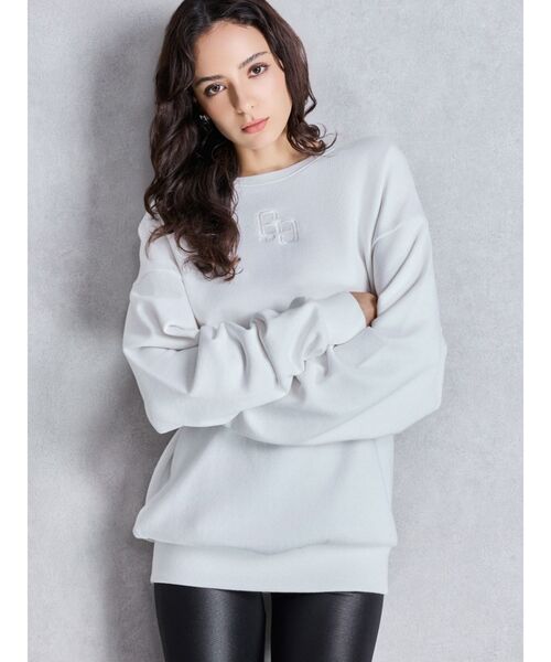 GYDA（ジェイダ）の「グレーはWEB限定カラー！GG BACK bijouプルオーバー（パーカー・レディース・オフホワイト/グレー/ブラック/ピンク・FREE）」の14枚目の写真