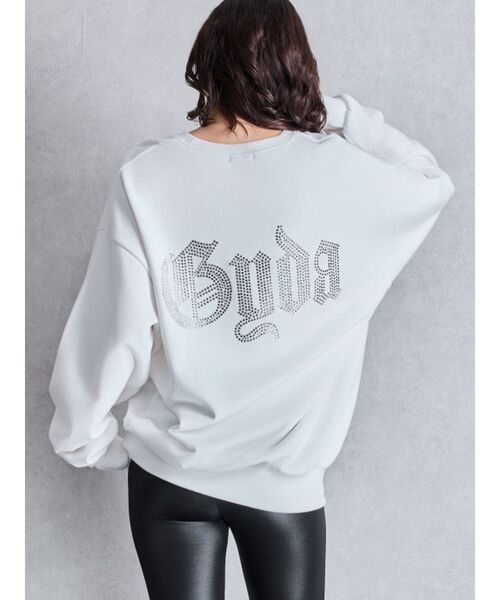 GYDA（ジェイダ）の「グレーはWEB限定カラー！GG BACK bijouプルオーバー（パーカー・レディース・オフホワイト/グレー/ブラック/ピンク・FREE）」の15枚目の写真