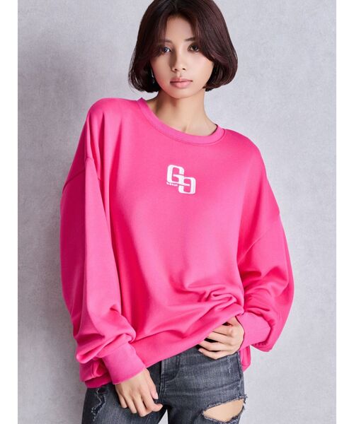 GYDA（ジェイダ）の「グレーはWEB限定カラー！GG BACK bijouプルオーバー（パーカー・レディース・オフホワイト/グレー/ブラック/ピンク・FREE）」の18枚目の写真