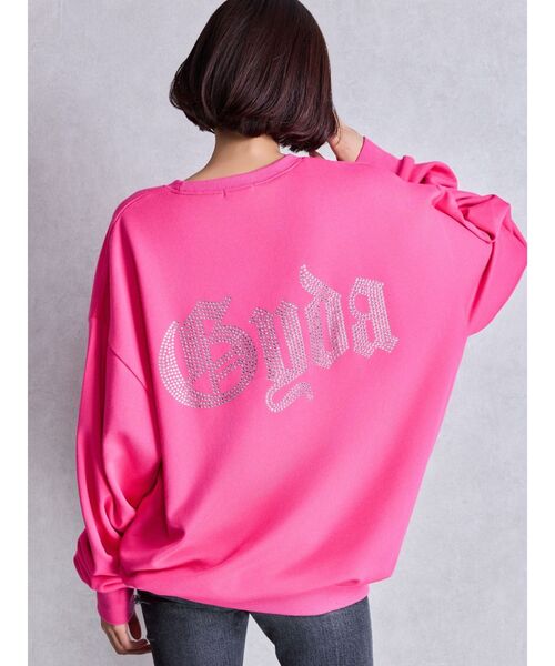 GYDA（ジェイダ）の「グレーはWEB限定カラー！GG BACK bijouプルオーバー（パーカー・レディース・オフホワイト/グレー/ブラック/ピンク・FREE）」の19枚目の写真