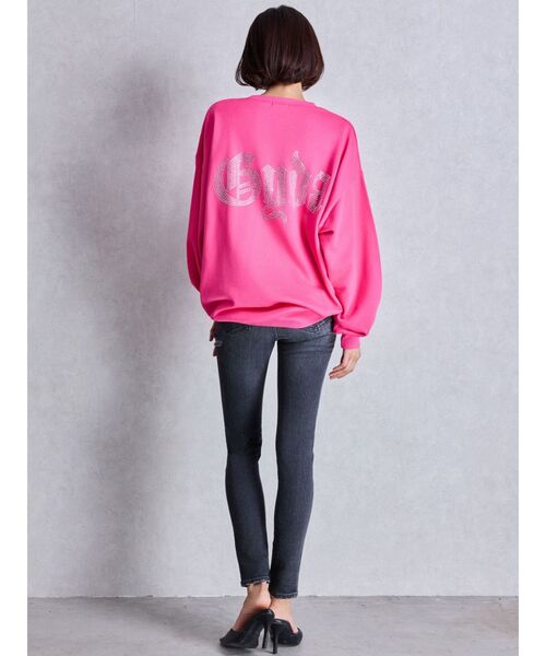 GYDA（ジェイダ）の「グレーはWEB限定カラー！GG BACK bijouプルオーバー（パーカー・レディース・オフホワイト/グレー/ブラック/ピンク・FREE）」の21枚目の写真