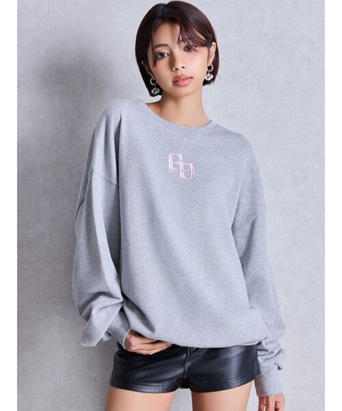 GYDA（ジェイダ）の「グレーはWEB限定カラー！GG BACK bijouプルオーバー（パーカー・レディース・オフホワイト/グレー/ブラック/ピンク・FREE）」の22枚目の写真