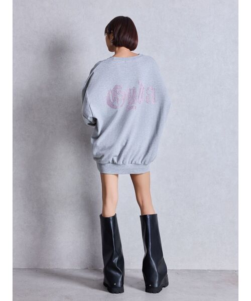 GYDA（ジェイダ）の「グレーはWEB限定カラー！GG BACK bijouプルオーバー（パーカー・レディース・オフホワイト/グレー/ブラック/ピンク・FREE）」の14枚目の写真