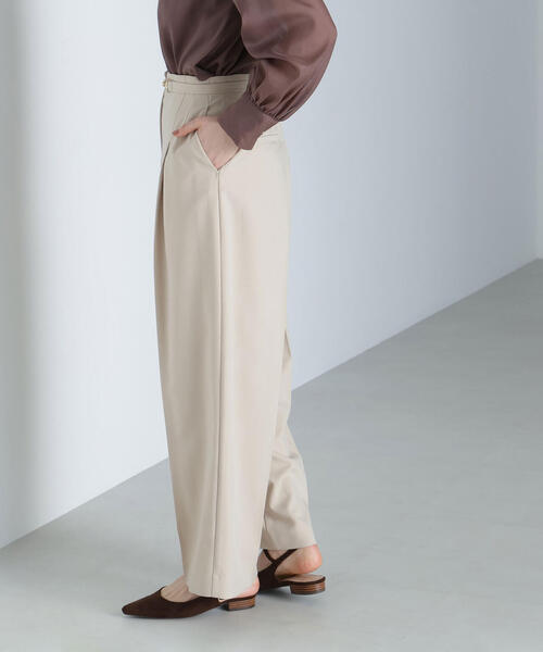 NATURAL BEAUTY BASIC（ナチュラルビューティーベーシック）の「◇ビットベルトワイドパンツ（その他パンツ・レディース・ネイビー/ライトグリーン/ベージュ・P/S/MEDIUM/SMALL）」の10枚目の写真