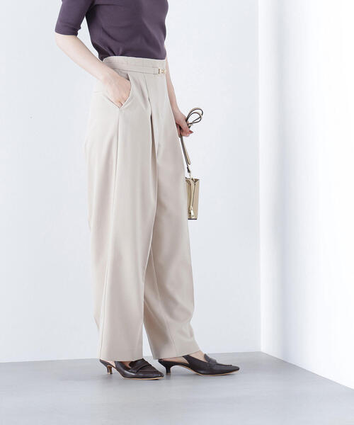 NATURAL BEAUTY BASIC（ナチュラルビューティーベーシック）の「◇ビットベルトワイドパンツ（その他パンツ・レディース・ネイビー/ライトグリーン/ベージュ・P/S/MEDIUM/SMALL）」の12枚目の写真