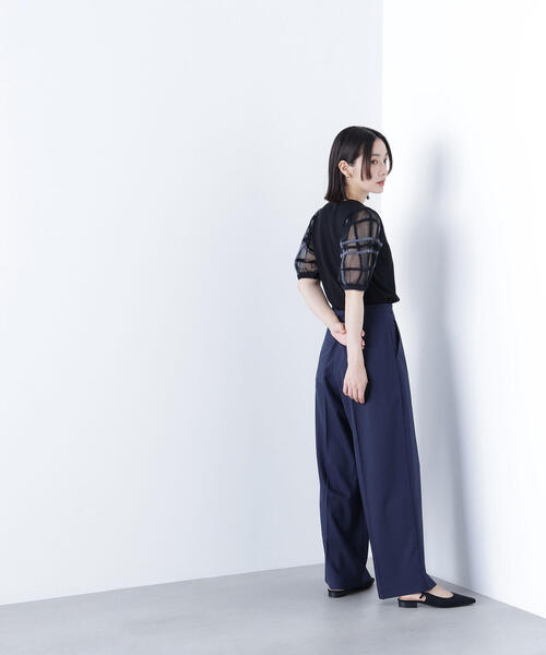 NATURAL BEAUTY BASIC（ナチュラルビューティーベーシック）の「◇ビットベルトワイドパンツ（その他パンツ・レディース・ネイビー/ライトグリーン/ベージュ・P/S/MEDIUM/SMALL）」の19枚目の写真