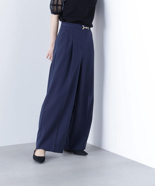 NATURAL BEAUTY BASIC（ナチュラルビューティーベーシック）の「◇ビットベルトワイドパンツ（その他パンツ・レディース・ネイビー/ライトグリーン/ベージュ・P/S/MEDIUM/SMALL）」の17枚目の写真