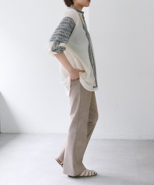 【ear PAPILLONNER】刺しゅうシャツ SUM1 STYLE セール】刺しゅうブラウス【SUM1 STYLE】（シャツ/ブラウス