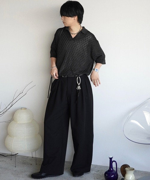 WYM LIDNM（ウィム バイ リドム）の「COMBINATION MACRAME KNOT KEY HOLDER（キーホルダー・メンズ・シルバー系・FREE）」の2枚目の写真