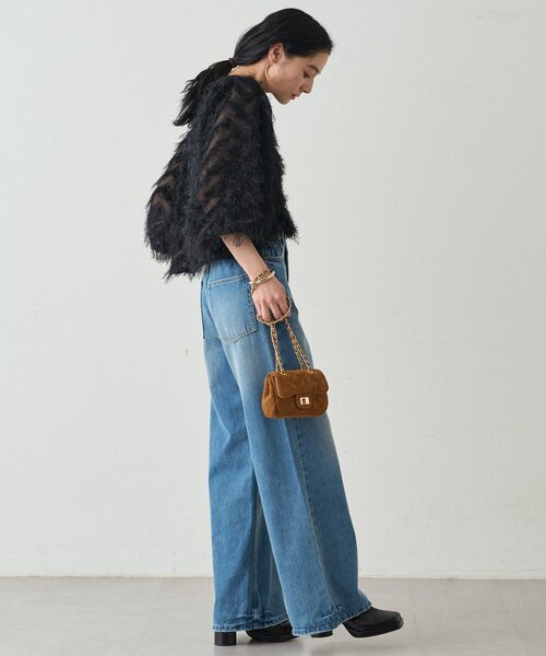 LOUNGEDRESS(ラウンジドレス)の「ハイウエストデニムパンツ(デニムパンツ・レディース・ブルー・SMALL/MEDIUM)」の7枚目の写真