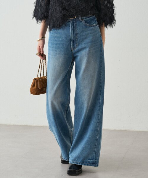 LOUNGEDRESS(ラウンジドレス)の「ハイウエストデニムパンツ(デニムパンツ・レディース・ブルー・SMALL/MEDIUM)」の10枚目の写真