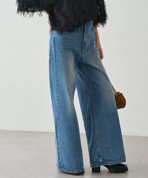 LOUNGEDRESS(ラウンジドレス)の「ハイウエストデニムパンツ(デニムパンツ・レディース・ブルー・SMALL/MEDIUM)」の11枚目の写真