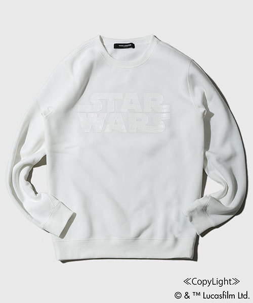 NANO universe(ナノユニバース)の「別注 Star Wars Sweat(スウェット・メンズ・ホワイト/ブラック・MEDIUM/SMALL/LARGE)」の1枚目の写真