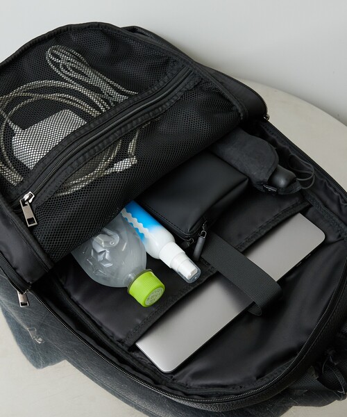 ABAHOUSE（アバハウス）の「【WEB別注】シボレザー スマートリュック / バックパック / 15.0インチPC対応 / A4サイズ対応可能（バックパック/リュック・メンズ・ネイビー/ブラック/グレー・フリー）」の20枚目の写真